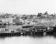San Pedro en 1913, gare de la Southern Pacific<br />Los Angeles Public Library